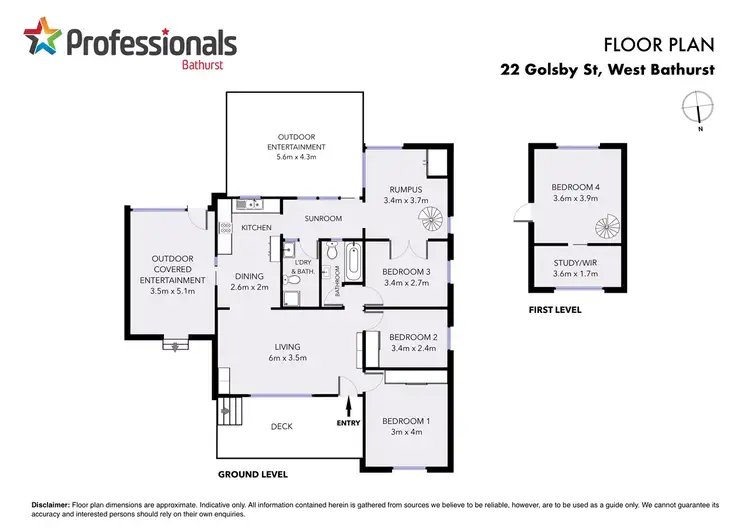 Floorplan of Homely house listing, 22 Golsby Street, West Bathurst NSW 2795