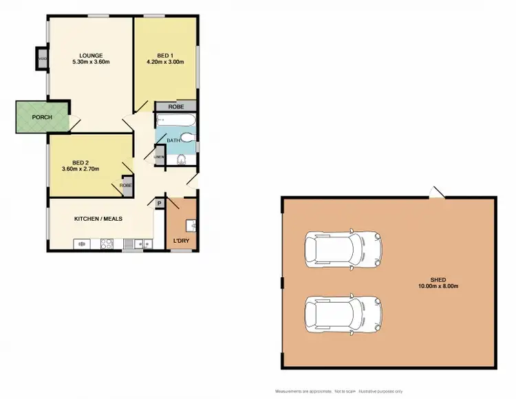 Floorplan of Homely house listing, 25A Dunn Street, Benalla VIC 3672