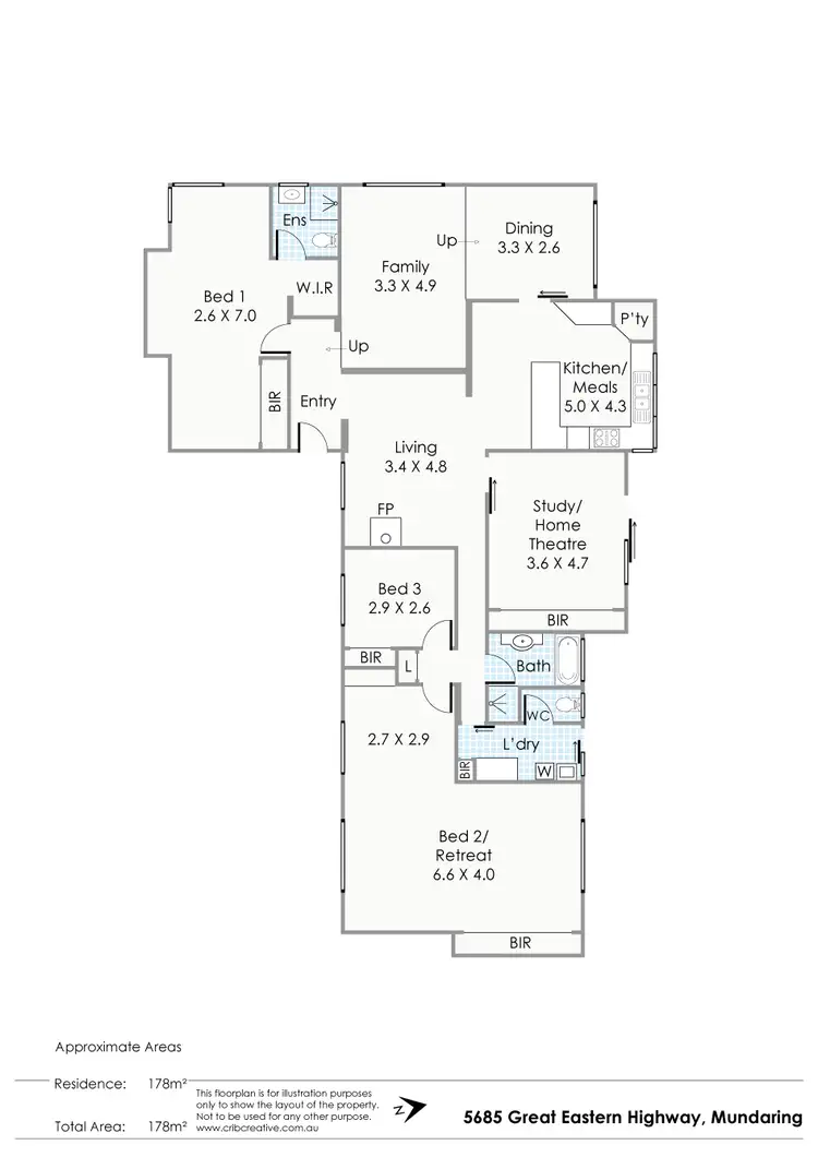 Floorplan of Homely house listing, 5685 Great Eastern Highway, Mundaring WA 6073