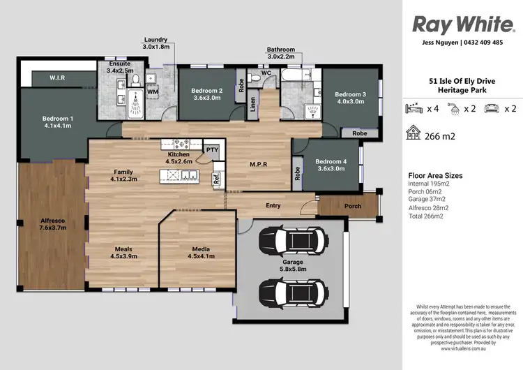 Floorplan of Homely house listing, 51 Isle Of Ely Drive, Heritage Park QLD 4118