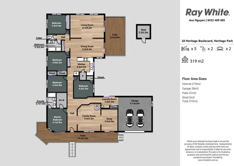 Floorplan of Homely house listing, 18 Heritage Boulevard, Heritage Park QLD 4118