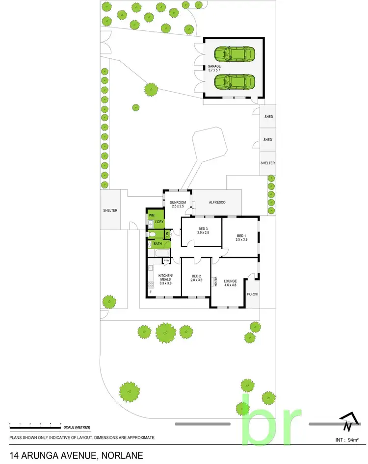 Floorplan of Homely house listing, 14 Arunga Avenue, Norlane VIC 3214