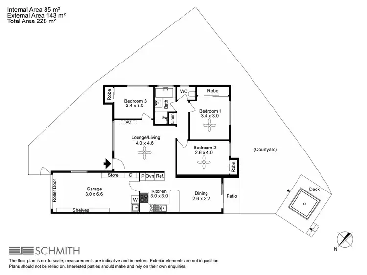 Floorplan of Homely semi-detached listing, 20 Lilly Pilly Drive, Banora Point NSW 2486