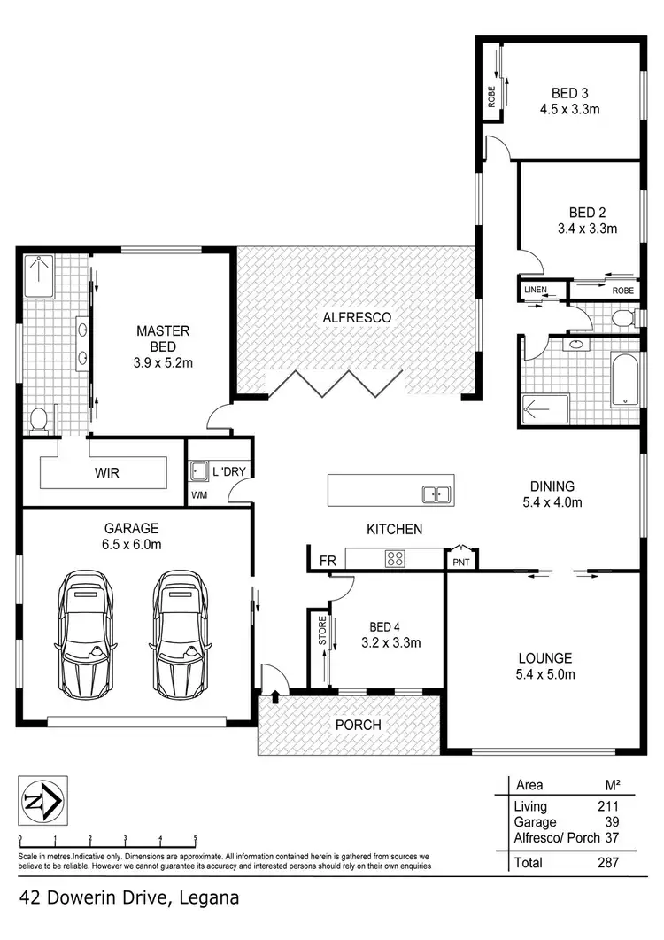 Floorplan of Homely house listing, 42 Dowerin Drive, Legana TAS 7277