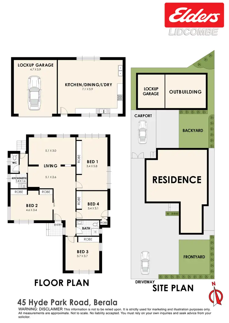 Floorplan of Homely house listing, 45 Hyde Park Road, Berala NSW 2141