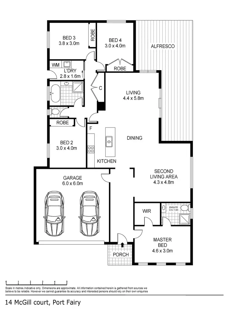 Floorplan of Homely house listing, 14 McGill Crt, Port Fairy VIC 3284