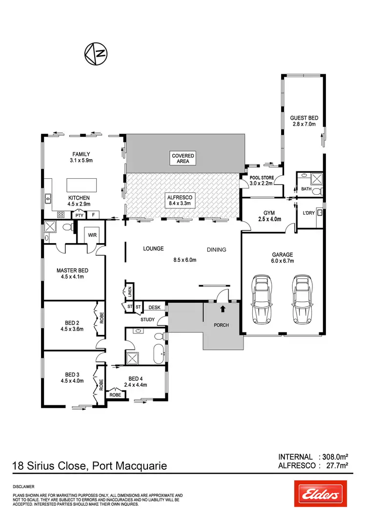 Floorplan of Homely house listing, 18 Sirius Close, Port Macquarie NSW 2444