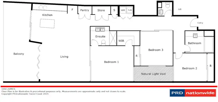 Floorplan of Homely apartment listing, 201/58 Hungerford Lane, Kingscliff NSW 2487