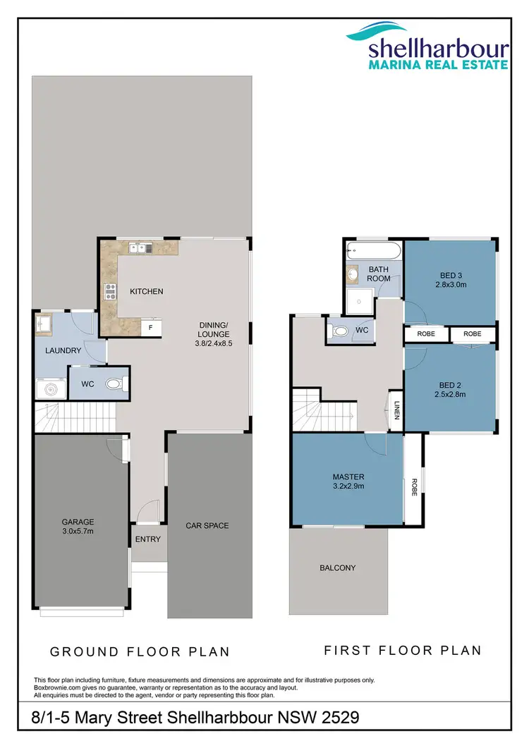 Floorplan of Homely townhouse listing, 8/1-5 Mary Street, Shellharbour NSW 2529