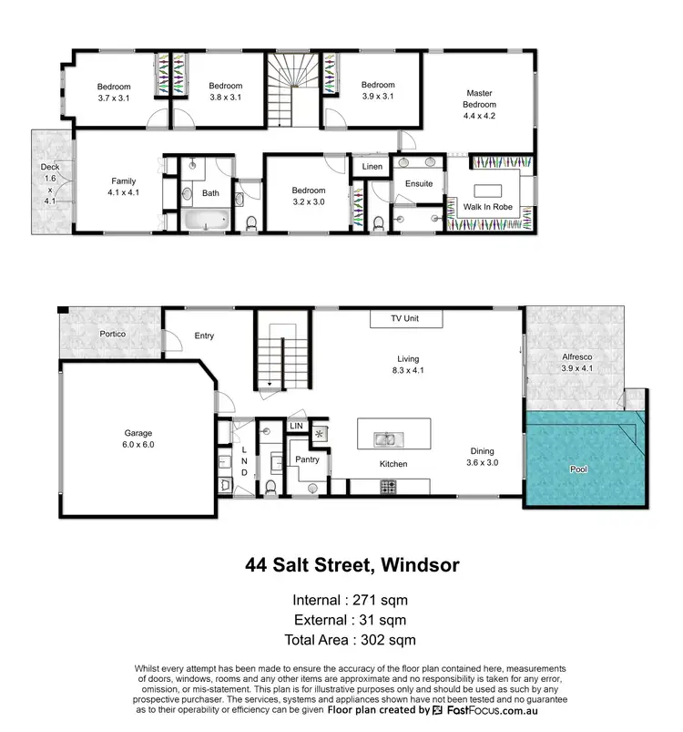 Floorplan of Homely house listing, 44 Salt Street, Windsor QLD 4030