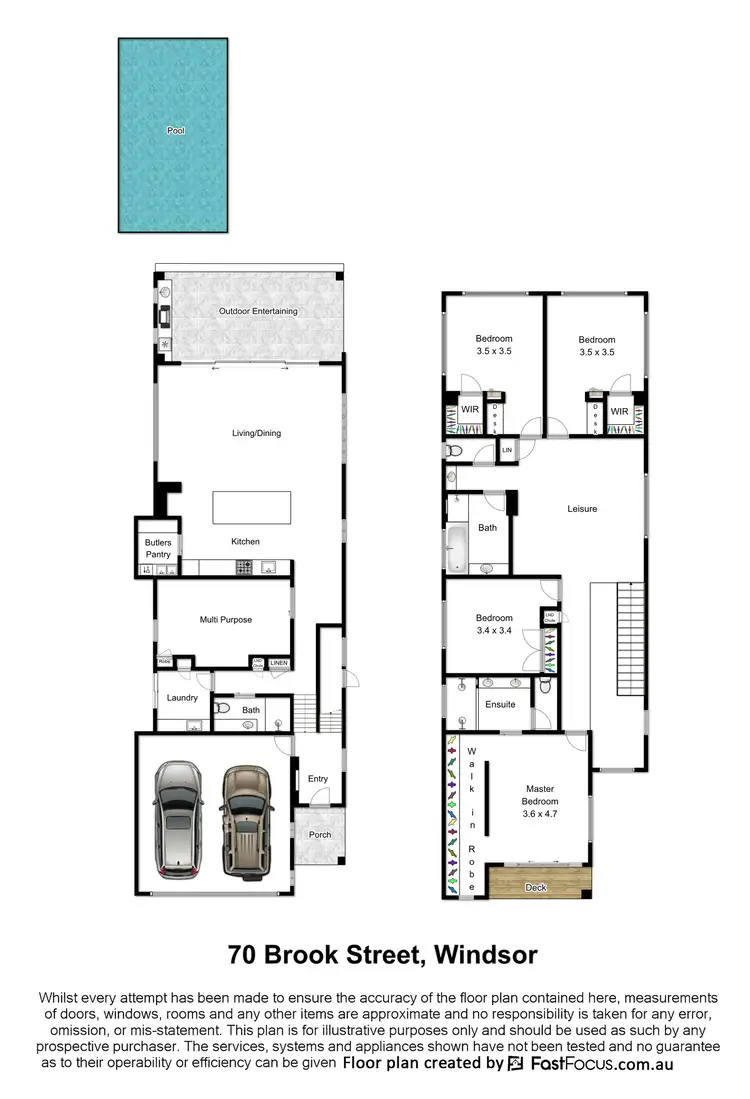 Floorplan of Homely house listing, 70 Brook Street, Windsor QLD 4030