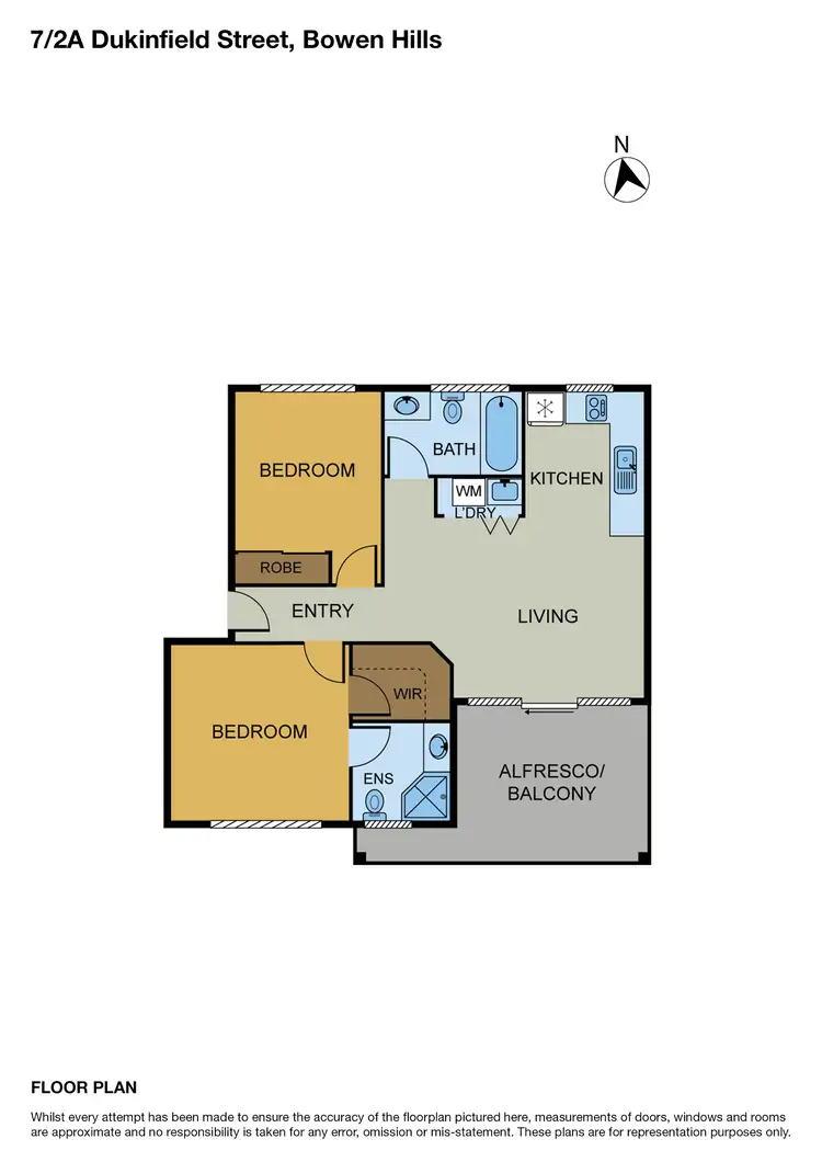 Floorplan of Homely apartment listing, 8/2A Dukinfield Street, Bowen Hills QLD 4006