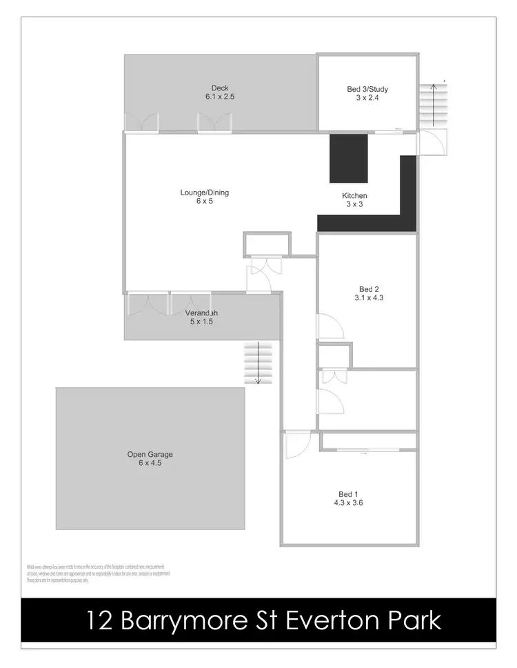 Floorplan of Homely house listing, 12 Barrymore Street, Everton Park QLD 4053