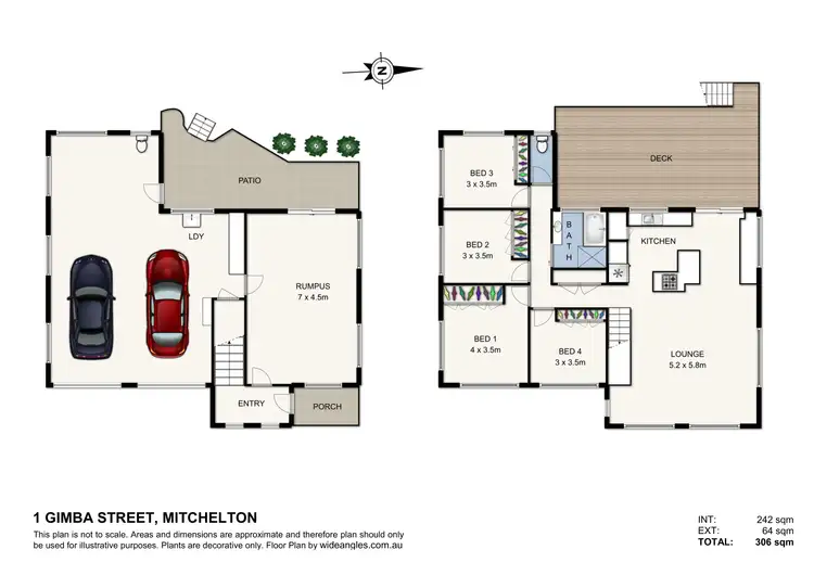 Floorplan of Homely house listing, 1 Gimba Street, Mitchelton QLD 4053