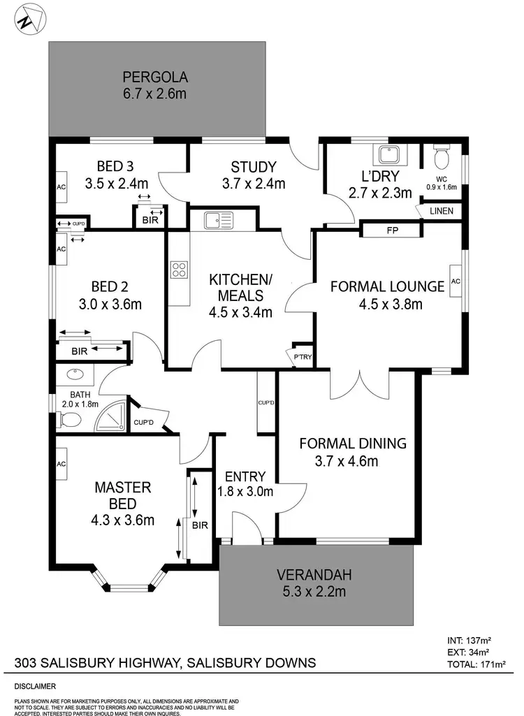 Floorplan of Homely house listing, 303 Salisbury Highway, Salisbury Downs SA 5108