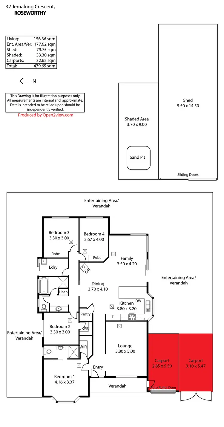 Floorplan of Homely house listing, 32 Jemalong Crescent, Roseworthy SA 5371