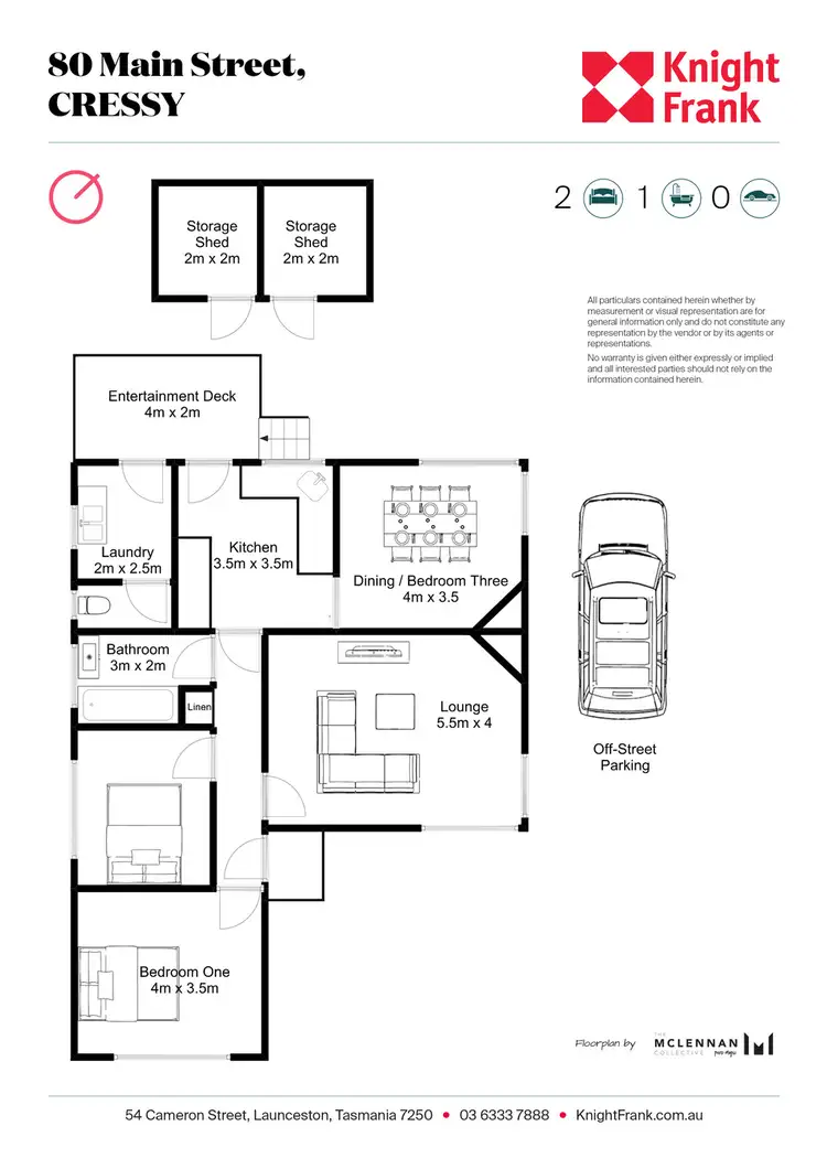 Floorplan of Homely house listing, 80 Main Street, Cressy TAS 7302