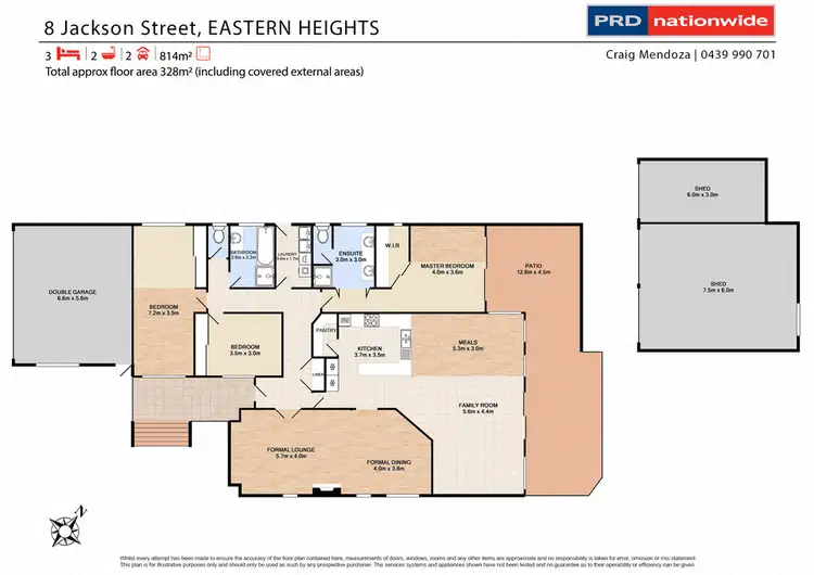 Floorplan of Homely house listing, 8 Jackson Street, Eastern Heights QLD 4305