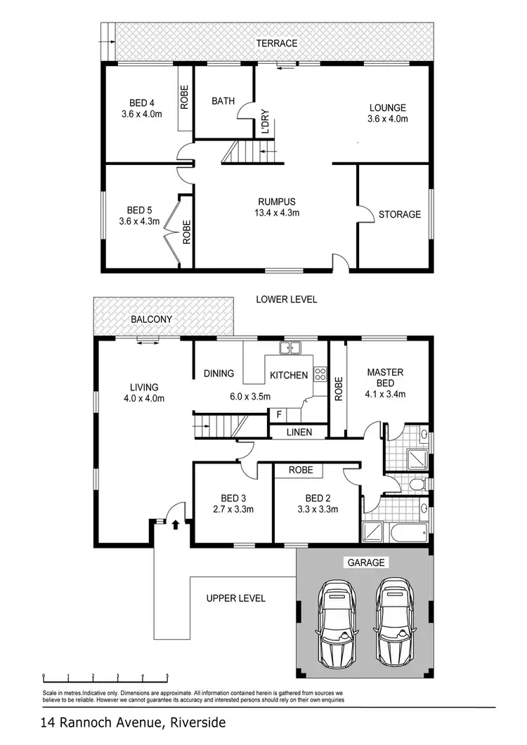 Floorplan of Homely house listing, 14 Rannoch Avenue, Riverside TAS 7250