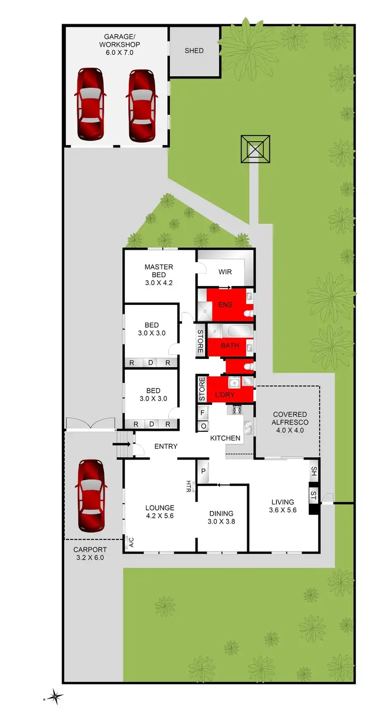 Floorplan of Homely house listing, 87 Burdoo Drive, Grovedale VIC 3216
