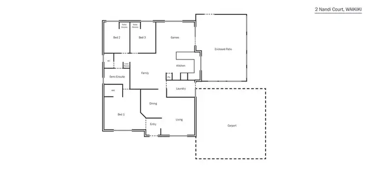 Floorplan of Homely house listing, 2 Nandi Court, Waikiki WA 6169