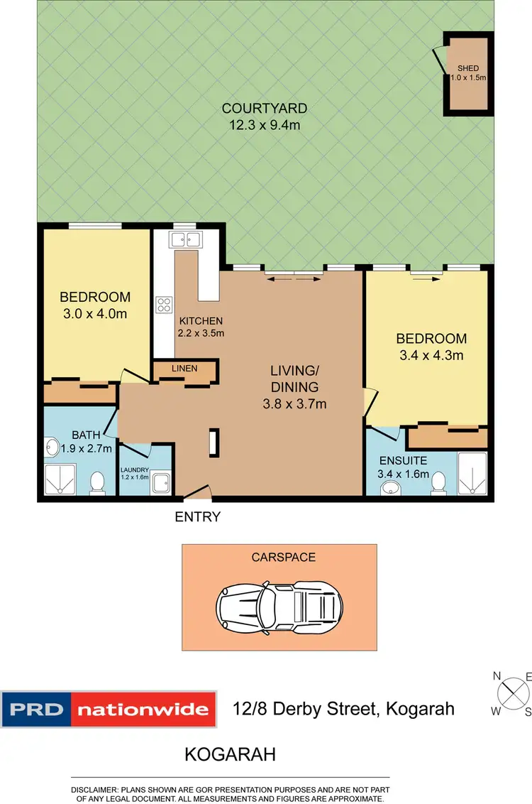 Floorplan of Homely apartment listing, 12/8 Derby Street, Kogarah NSW 2217