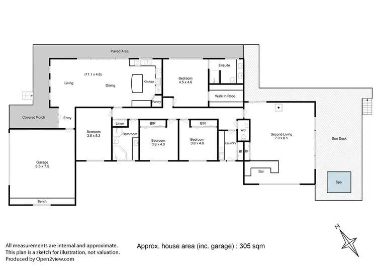 Floorplan of Homely house listing, 98 Jeune Drive, Acton Park TAS 7170
