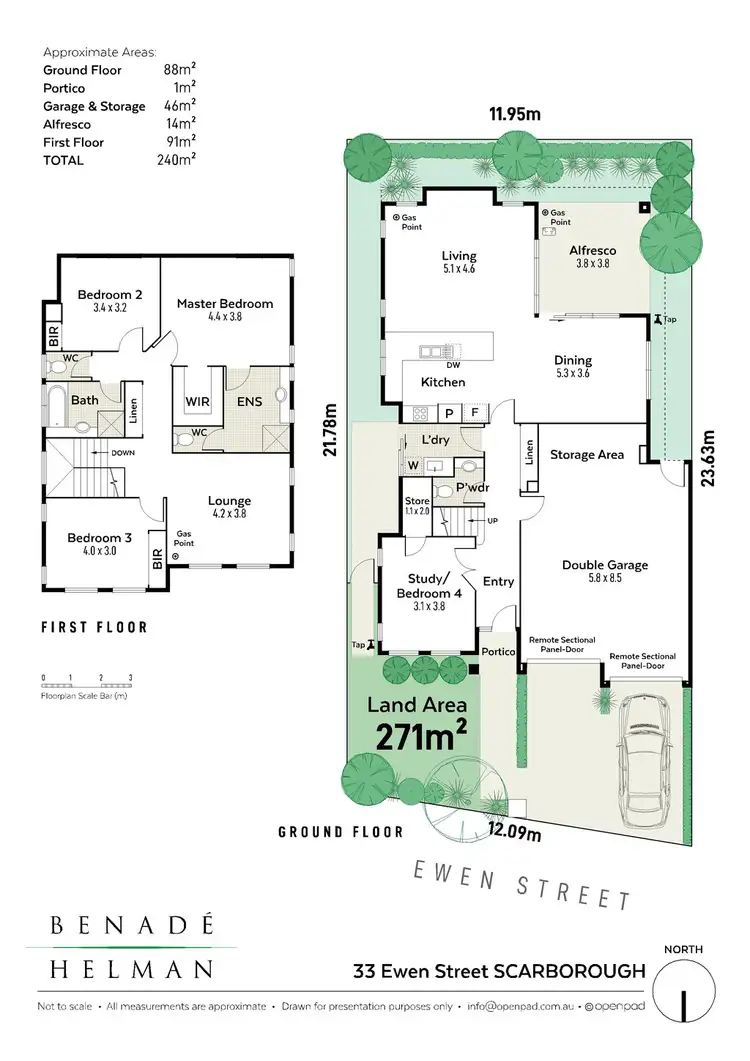 Floorplan of Homely house listing, 33 Ewen Street, Scarborough WA 6019