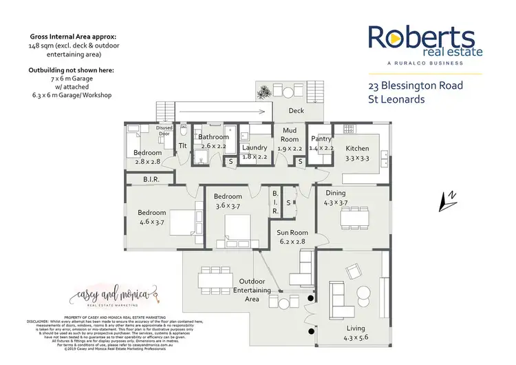 Floorplan of Homely house listing, 23 Blessington Road, St Leonards TAS 7250