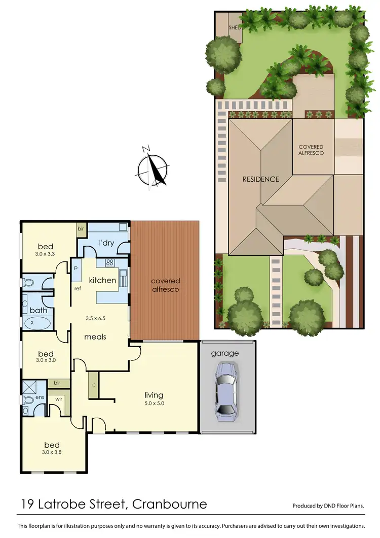 Floorplan of Homely house listing, 19 Latrobe Street, Cranbourne VIC 3977