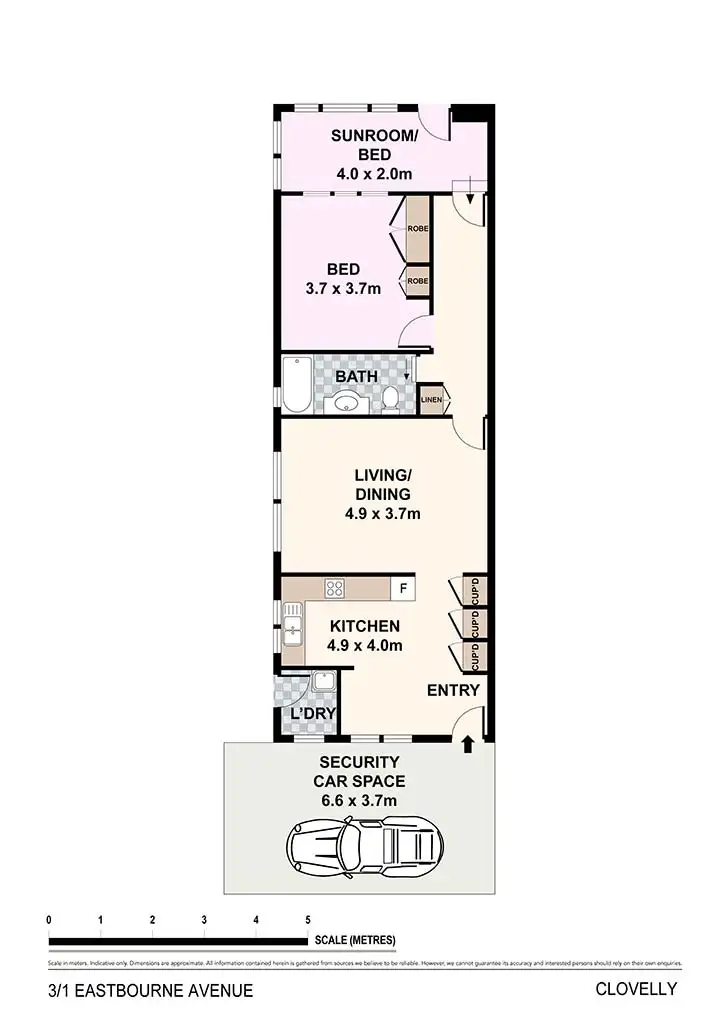 Floorplan of Homely apartment listing, 3/1 EASTBOURNE AVENUE, Clovelly NSW 2031