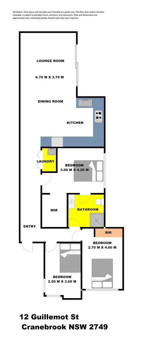 Floorplan of Homely house listing, 12 Guillemot Street, Cranebrook NSW 2749