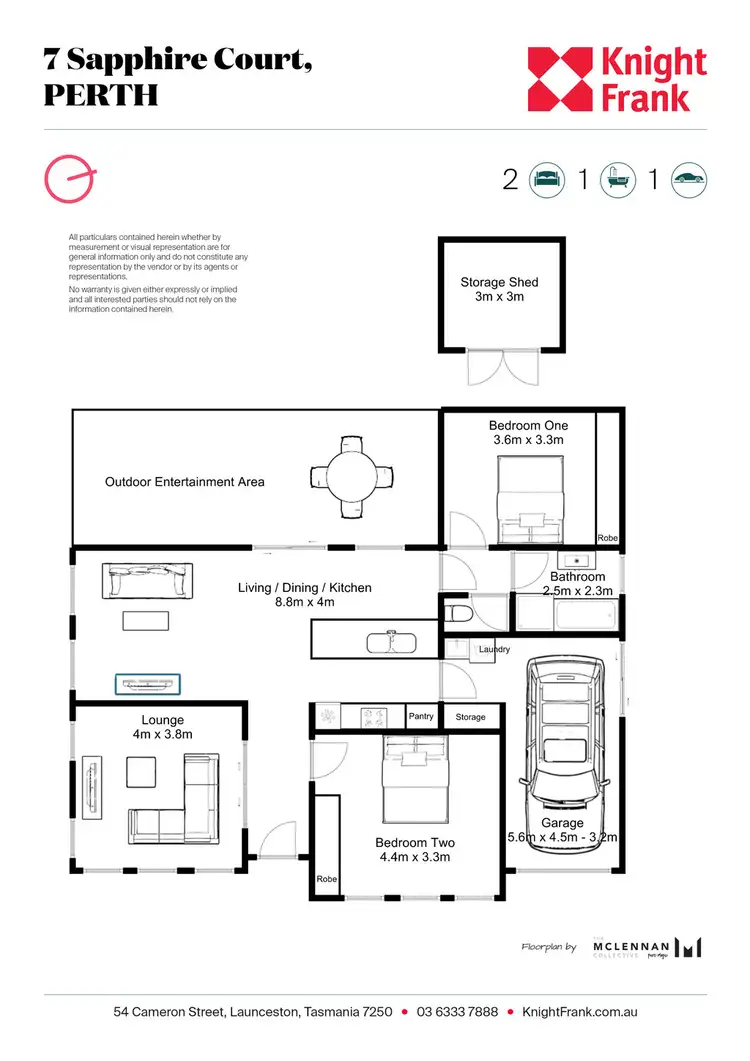 Floorplan of Homely house listing, 7 Sapphire Court, Perth TAS 7300