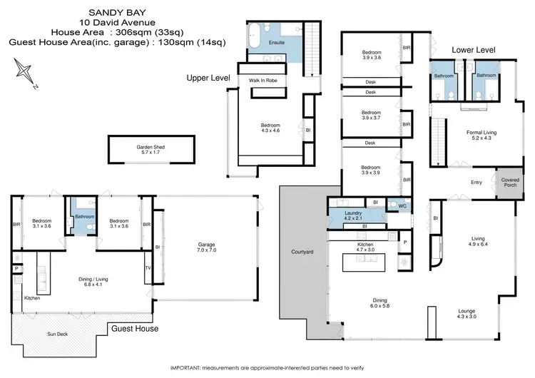 Floorplan of Homely house listing, 10 David Avenue, Sandy Bay TAS 7005