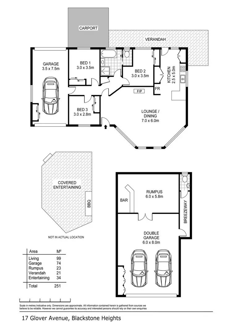 Floorplan of Homely house listing, 17 Glover Avenue, Blackstone Heights TAS 7250