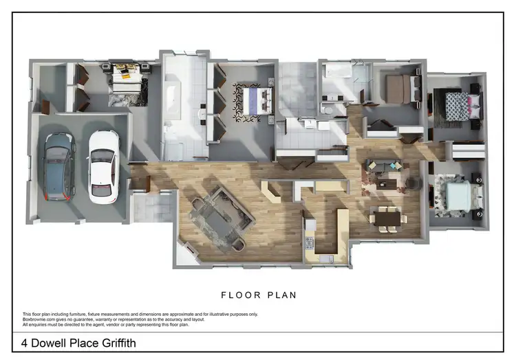 Floorplan of Homely house listing, 4 Dowell Place, Griffith NSW 2680