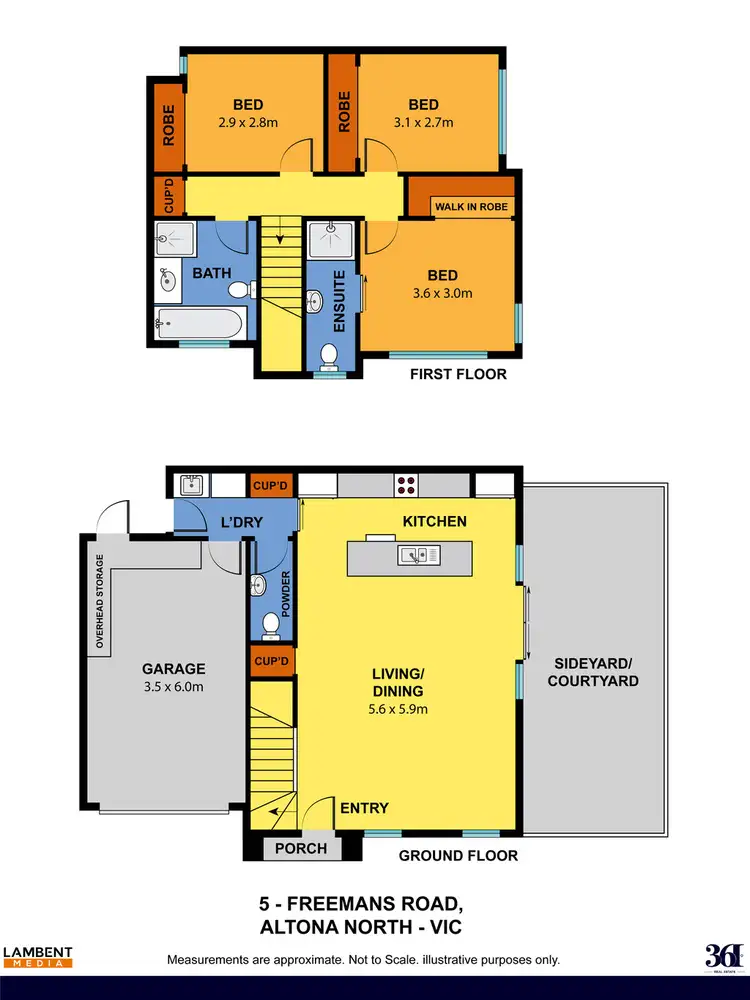 Floorplan of Homely townhouse listing, 5 Freemans Road, Altona North VIC 3025