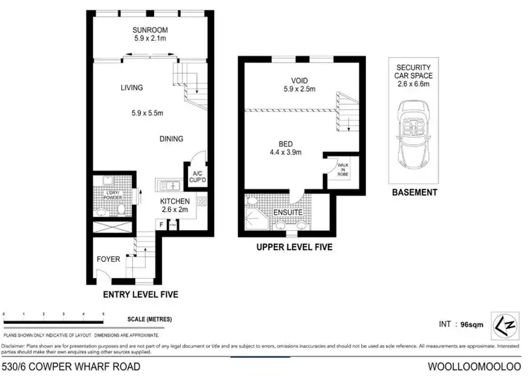 Floorplan of Homely apartment listing, 530/6 Cowper Wharf Roadway, Woolloomooloo NSW 2011