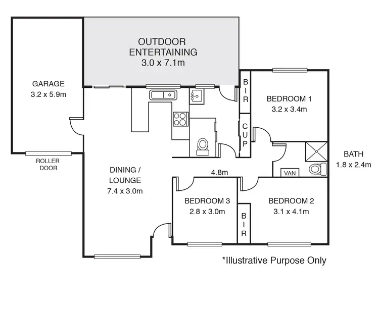Floorplan of Homely house listing, 2/153 GORDON STREET, Naracoorte SA 5271