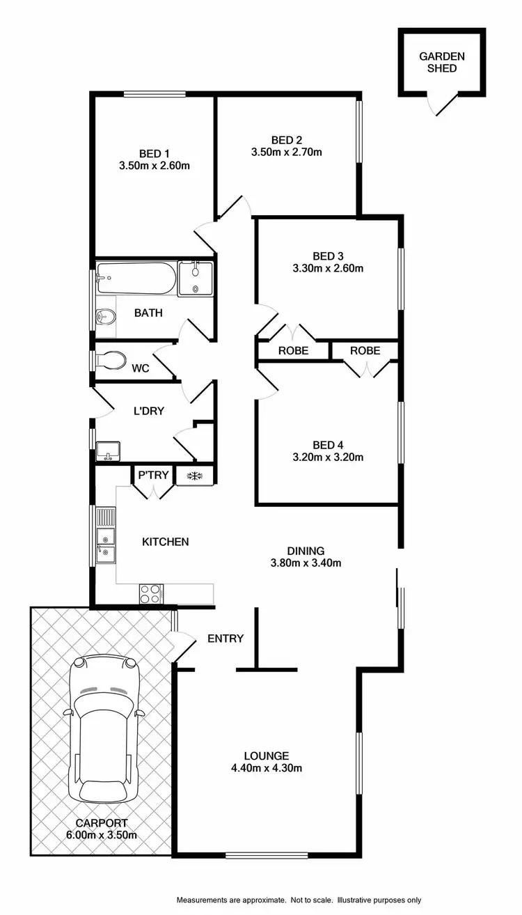 Floorplan of Homely house listing, 38 McFarland Road, Wodonga VIC 3690