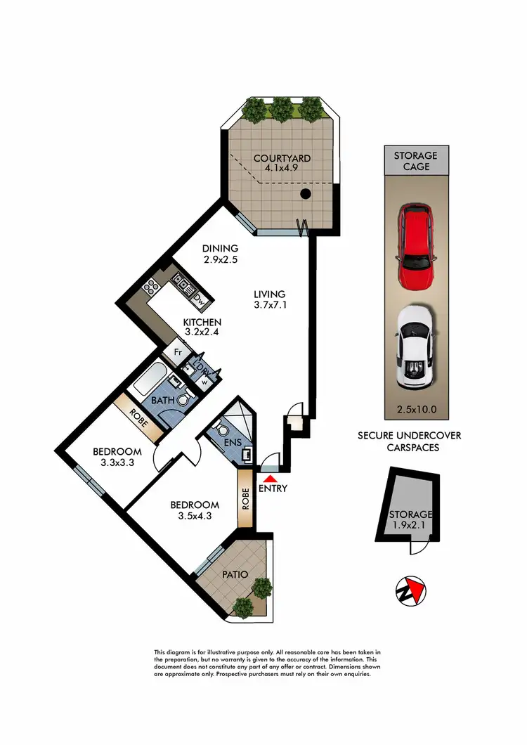 Floorplan of Homely apartment listing, 2/2-8 Military Road, Watsons Bay NSW 2030