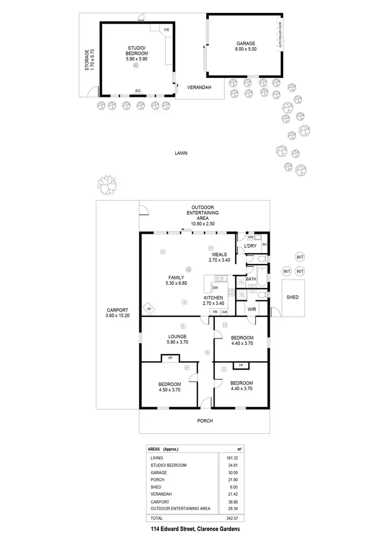 Floorplan of Homely house listing, 114 Edward Street, Clarence Gardens SA 5039