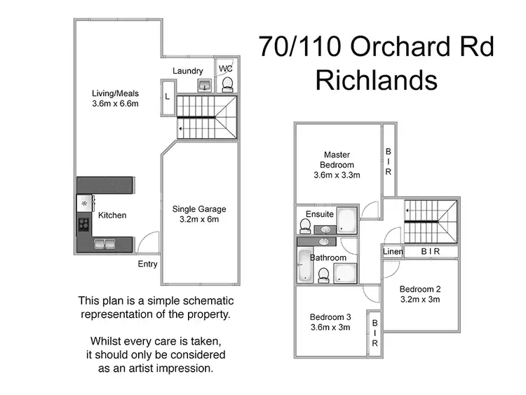 Floorplan of Homely townhouse listing, 70/110 Orchard Avenue, Richlands QLD 4077