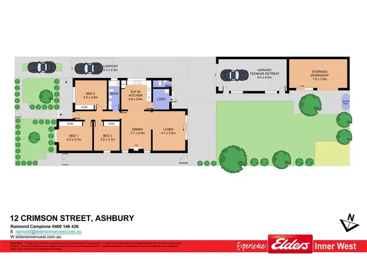 Floorplan of Homely house listing, 12 Crimson Street, Ashbury NSW 2193