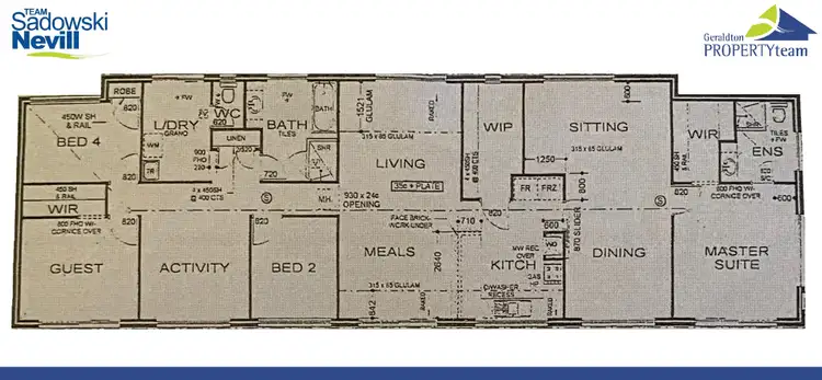 Floorplan of Homely house listing, 50 Calder Place, Waggrakine WA 6530