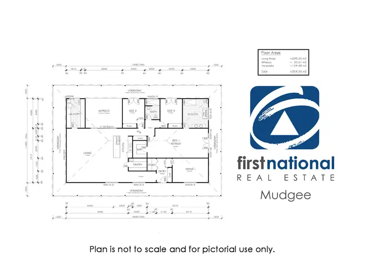 Floorplan of Homely rural property listing, 833 Triamble Road, Mudgee NSW 2850