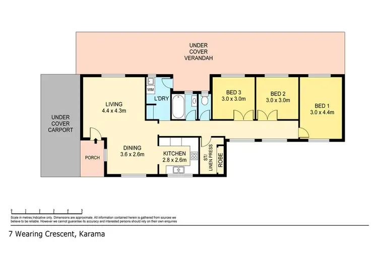 Floorplan of Homely house listing, 7 Wearing Crescent, Karama NT 812