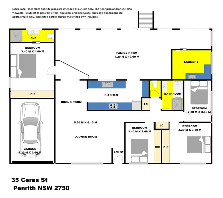 Floorplan of Homely house listing, 35 Ceres Street, Penrith NSW 2750