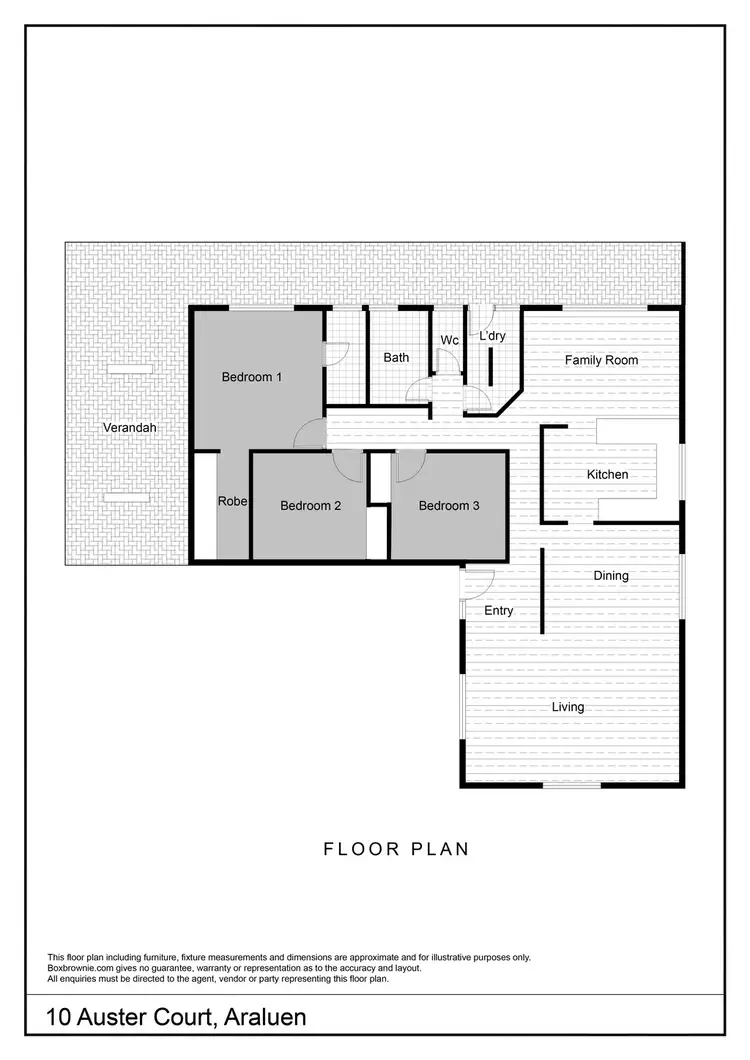 Floorplan of Homely house listing, 10 Auster Court, Araluen NT 870