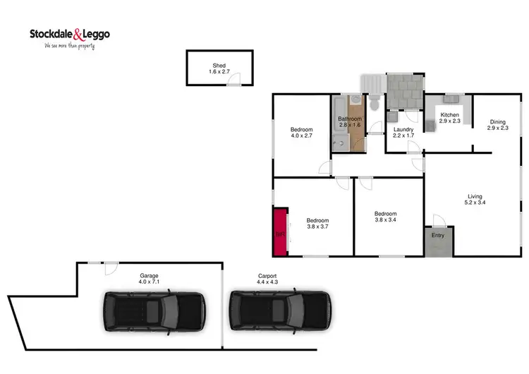Floorplan of Homely house listing, 18 Coleman Parade, Churchill VIC 3842